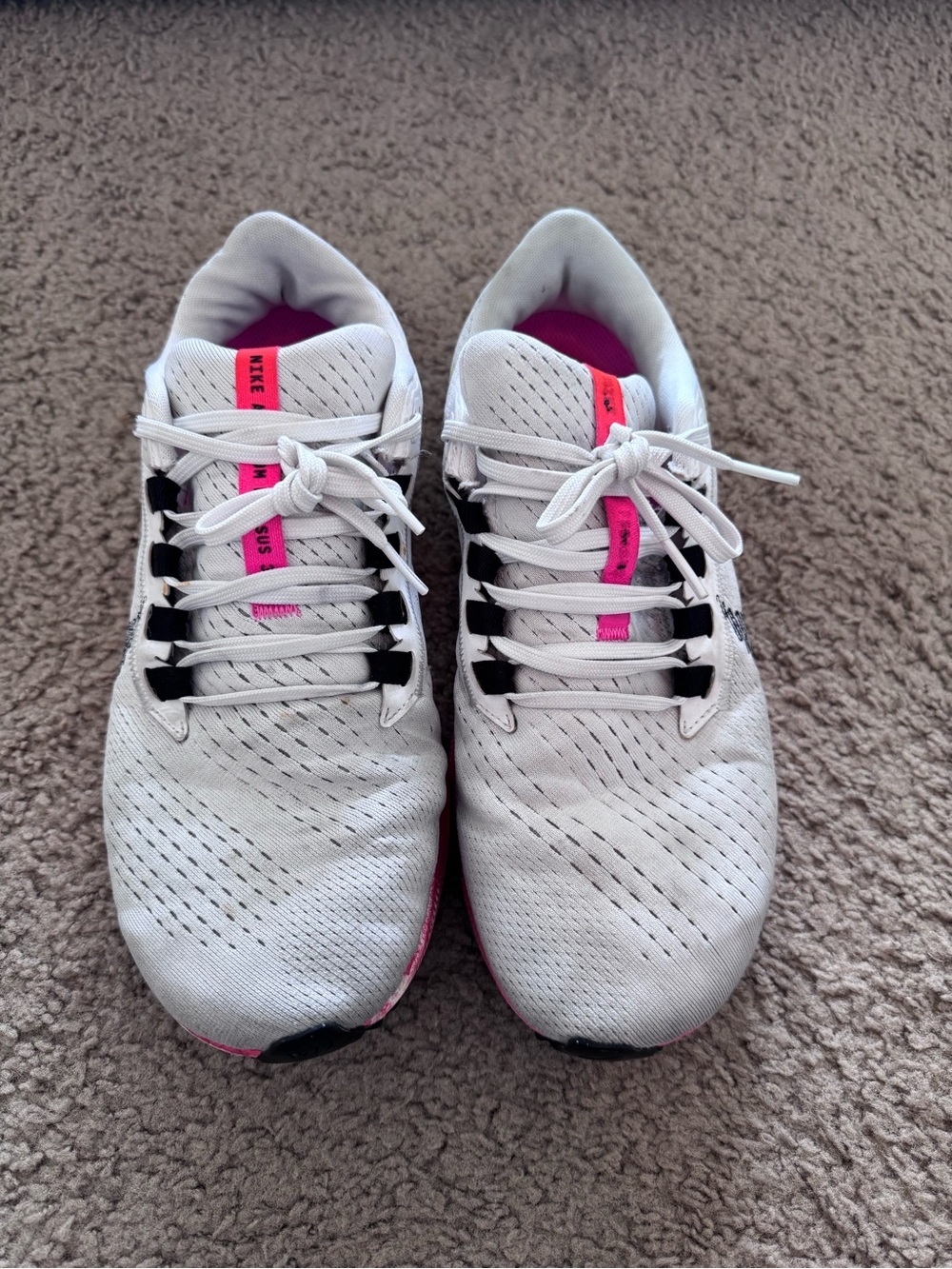 Nike Running Shoes White Pink DJ5401-100 Mens Size 10 Sneakers - Picture 2 of 8